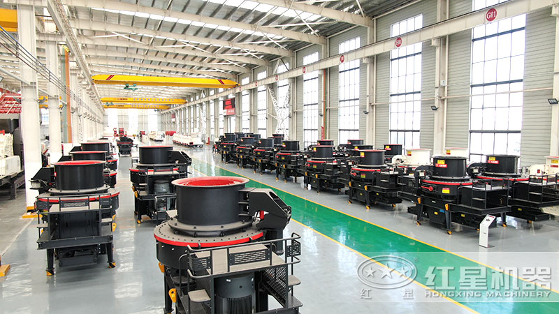 花崗巖石子粉碎機、制砂機車間現(xiàn)貨